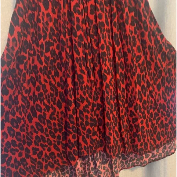 1xl Red & Black Leopard Print Dress - Picture 5 of 7